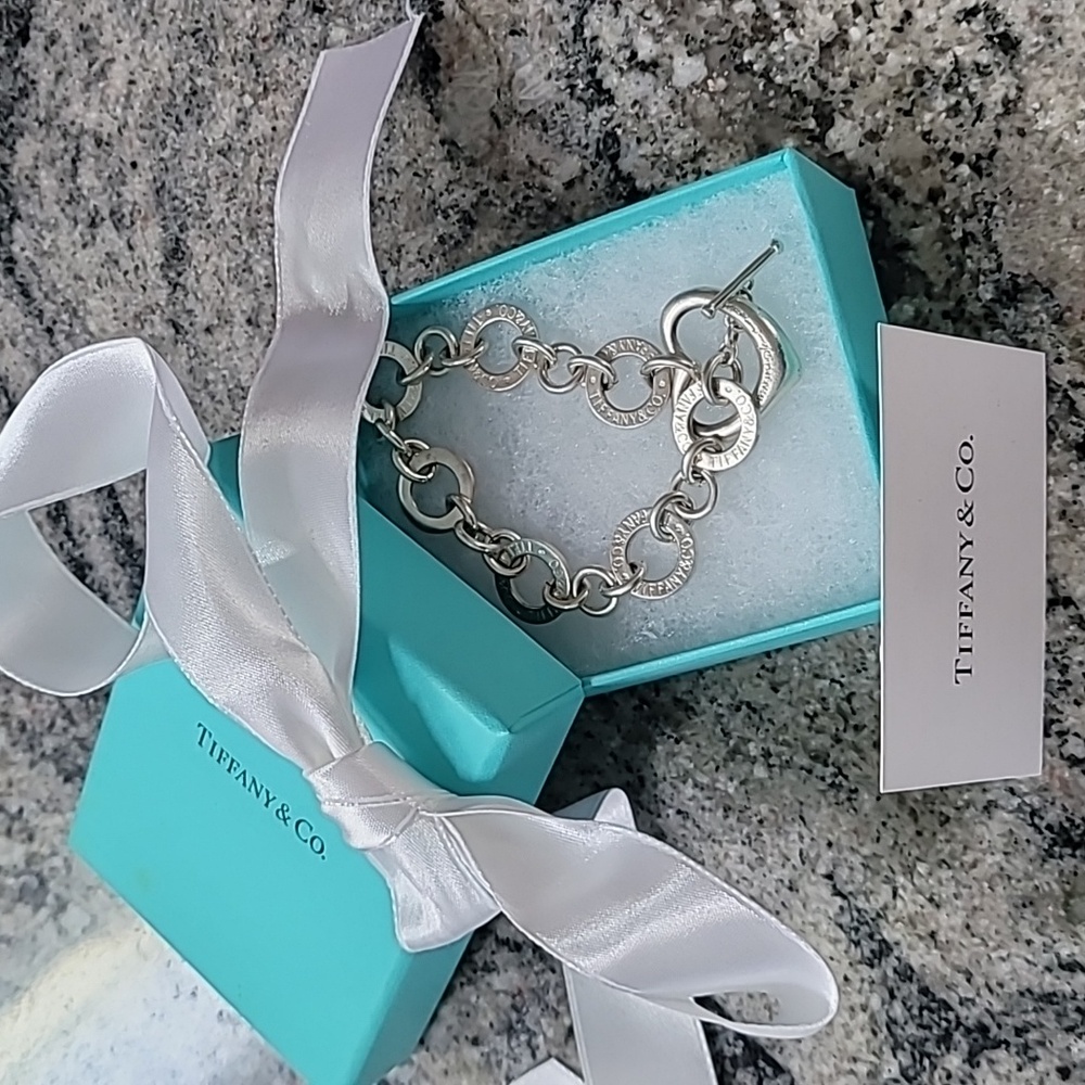 Tiffany & Co. Elsa Peretti Toggle .925 Bracelet with Box